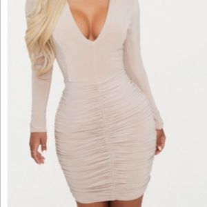 Beige bodycon